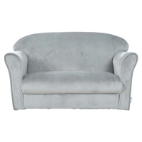 Světle šedá sametová dětská pohovka 78 cm Lil Sofa – Roba