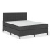 SHUMEE postel boxspring 180 × 200 cm, textil, tmavě šedá, 3054796
