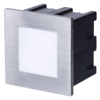 LED orientační vestavné svítidlo AMAL 80×80, 1,5W teplá bílá,IP65