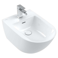 VILLEROY & BOCH Subway 3.0 Závěsný bidet 560x375 mm, s přepadem, otvor pro baterii, CeramicPlus,