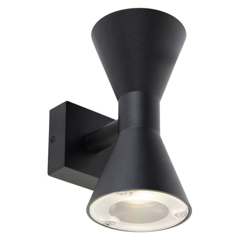 Moderní nástěnné svítidlo černé 2-světlo - Rolf TRIO