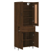 vidaXL Skříň highboard hnědý dub 69,5 x 34 x 180 cm kompozitní dřevo