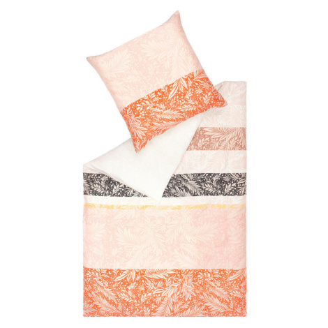 Esprit OBOUSTRANNÉ POVLEČENÍ, satén, krémová, přírodní barvy, terracotta cm