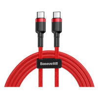 Baseus Cafule Series nabíjecí / datový kabel USB-C na USB-C PD2.0 60W Flash 2m, červená