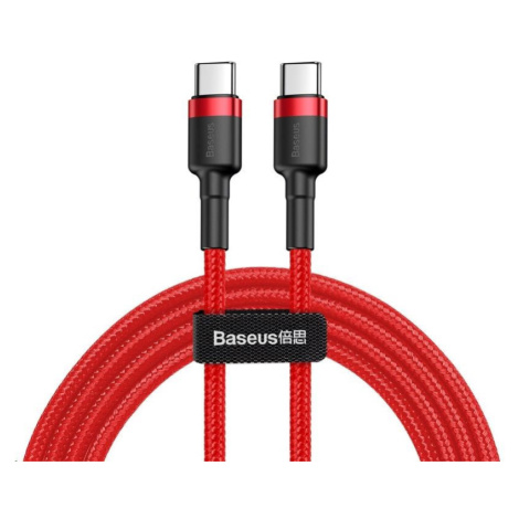 Baseus Cafule Series nabíjecí / datový kabel USB-C na USB-C PD2.0 60W Flash 2m, červená