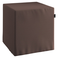 Dekoria Sedák Cube - kostka pevná 40x40x40, Coffe - tmavá čokoláda , 40 x 40 x 40 cm, Cotton Pan