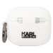 Karl Lagerfeld 3D Logo NFT Karl Head Silikonové pouzdro Airpods 3 bílé