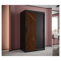 Šatní skříň Abi Marsylia Barva korpusu: Černá, Rozměry: 100 cm, Dveře: Marsylia + černá
