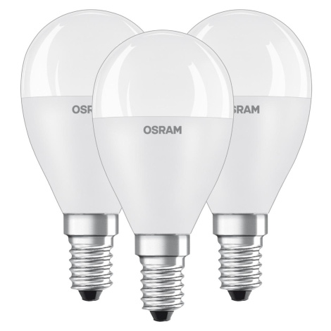 3PAK LED žárovka E14 P45 7W = 60W 806lm 3000K Warm 200° OSRAM VALUE