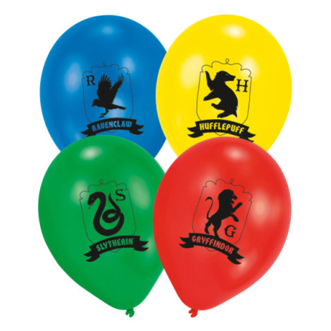 Amscan Sada latexových balonů - Harry Potter fakulty 6 ks