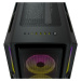 CORSAIR iCUE 5000T RGB/Midi Tower/Transpar./Černá