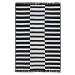 Černo-bílý oboustranný koberec Poros, 120 x 180 cm