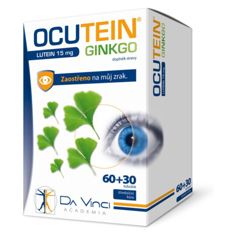 Ocutein Ginkgo Lutein Da Vinci Academia 15 mg 60+30 tobolek
