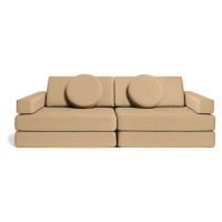 Rozkládací dětská pěnová pohovka a bunker SHAPPY PLAY SOFA ORIGINAL více barev Barva: Camel