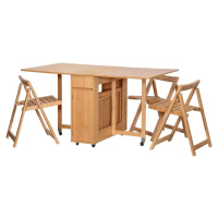 Casarredo Rozkládací set SAIGON 1 stůl + 4 židle přírodní