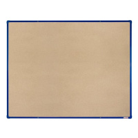 BoardOK Tabule s textilním povrchem 150 × 120 cm, modrý rám
