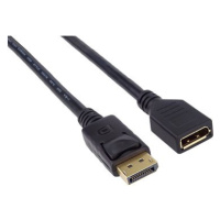 PremiumCord DisplayPort - DisplayPort prodlužovací, stíněný, 2m