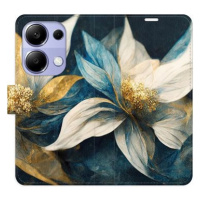 iSaprio flip pouzdro Gold Flowers pro Xiaomi Redmi Note 13 Pro