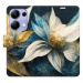 iSaprio flip pouzdro Gold Flowers pro Xiaomi Redmi Note 13 Pro