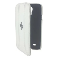 Pouzdro Ferrari - Samsung Galaxy S4 i9505 Urban Booklet Case - White (FEFFFLBKS4FW)