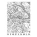 Mapa Stockholm, Hubert Roguski, 30 × 40 cm