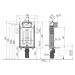 ALCADRAIN Renovmodul předstěnový instalační systém s bílým/ chrom tlačítkem M1720-1 + WC LAUFEN 