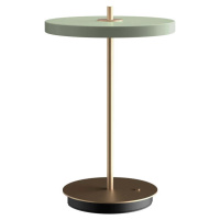 Světle zelená LED stmívatelná stolní lampa s kovovým stínidlem (výška 31 cm) Asteria Move – UMAG
