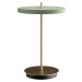 Světle zelená LED stmívatelná stolní lampa s kovovým stínidlem (výška 31 cm) Asteria Move – UMAG
