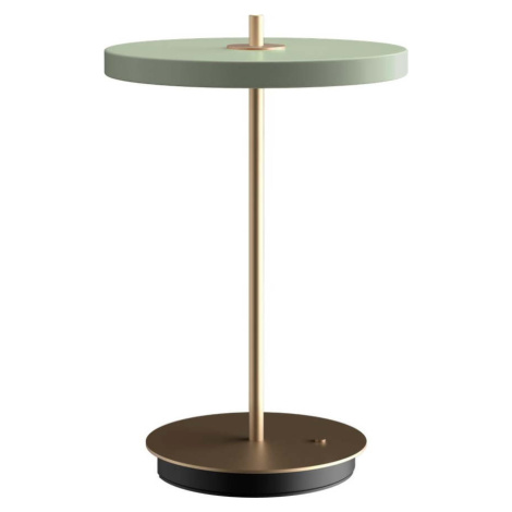 Světle zelená LED stmívatelná stolní lampa s kovovým stínidlem (výška 31 cm) Asteria Move – UMAG UMAGE