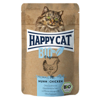 Výhodné balení Happy Cat Bio Pouch 24 × 85 g - bio kuřecí a bio kachní