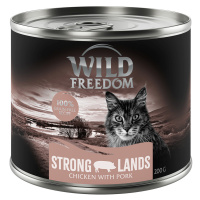 Wild Freedom konzervy, 6 x 200 g, 5 + 1 zdarma! - Adult bez obilovin Strong Lands - vepřové a ku