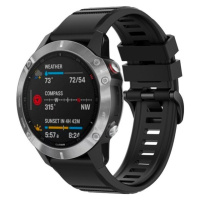 FIXED Silicone Strap řemínek pro Garmin QuickFit (26mm) černý