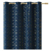 Dekorační vzorovaný závěs s kroužky DIAMANTOS modrá 140x250 cm (cena za 1 kus) MyBestHome