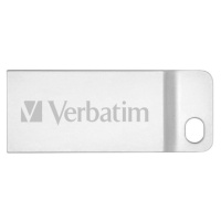 VERBATIM Flash Disk 64GB Metal Executive, USB 2.0, stříbrný Stříbrná