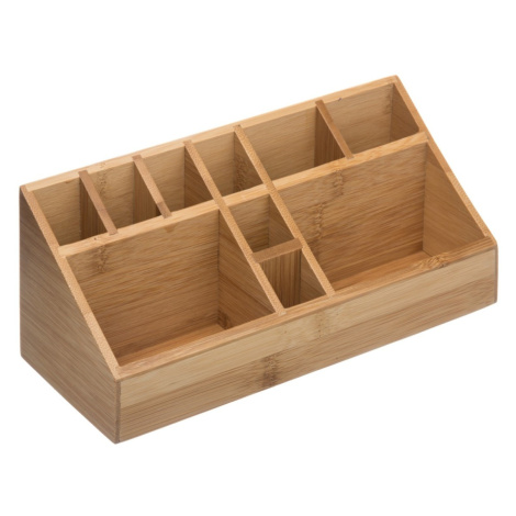 5five Simply Smart Kosmetický organizér Woody 10 přihrádek bambus