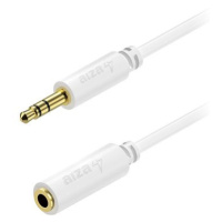 AlzaPower Core Audio 3.5mm Jack (M) to 3.5mm Jack (F) 1m bílý