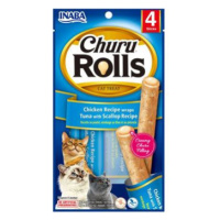 Churu Cat Rolls Chicken Wraps&tuna Scallop Cr. 4x10g