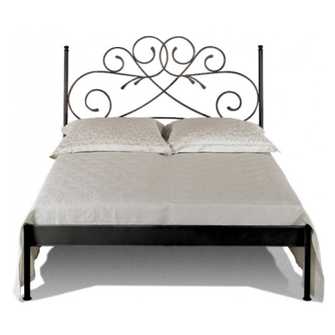 Kovová postel Andalusia kanape Rozměr: 140x200 cm, barva kovu: 5A černá zlatá patina