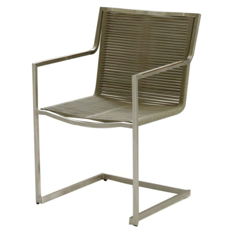Hnědé kovové zahradní židle v sadě 4 ks Sienna – Garden Pleasure