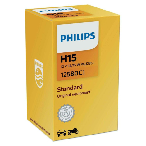 Philips H15 12V 15/55W PGJ23t-1 Standard 1ks 12580C1
