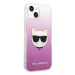 Karl Lagerfeld KLHCP13SCTRP hard silikonové pouzdro iPhone 13 Mini 5.4" pink Choupette Head