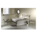 Kovová postel Romantic Rozměr: 160x200 cm, barva kovu: 9B bílá stříbrná pat.