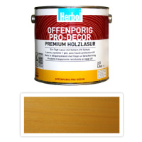 HERBOL Offenporig Pro Decor - univerzální lazura na dřevo 2.5 l Jasan 1420