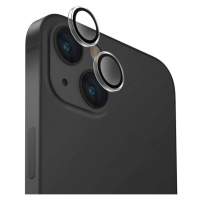 UNIQ OPTIX Aluminium Camera Lens Protector iPhone 15/15 Plus čirá