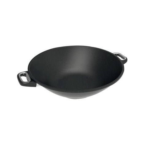 AMT Gastroguss Litinová pánev wok 36 cm, vhodná na indukci