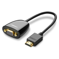 Adaptér HDMI na VGA UGREEN MM105, bez zvuku (černý)