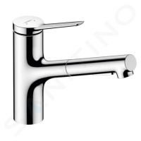 Hansgrohe 74803000 - Dřezová baterie 150, s výsuvnou sprškou, sBox lite, chrom