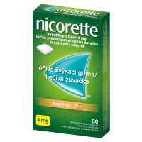 Nicorette ® FreshFruit Gum 4 mg, léčivá žvýkací guma 30 ks