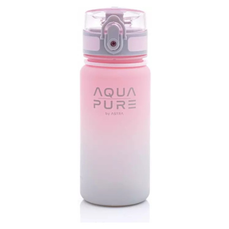 Zdravá láhev na vodu Aqua Pure 400ml růžovo-šedá Astra - Golze koberce