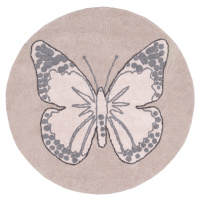 Lorena Canals koberce Přírodní koberec, ručně tkaný Butterfly Rozměry koberců: 160x160 (průměr) 